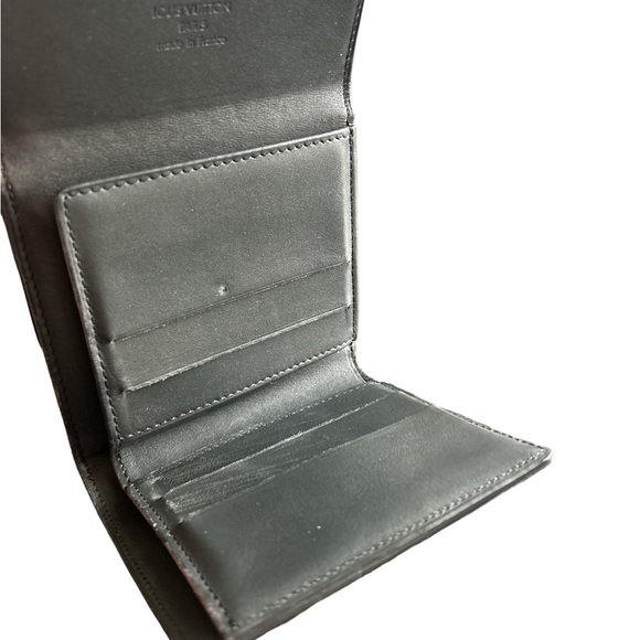 Louis Vuitton Elise Matte Vernis Charcoal Trifold Wallet - Picture 5 of 12